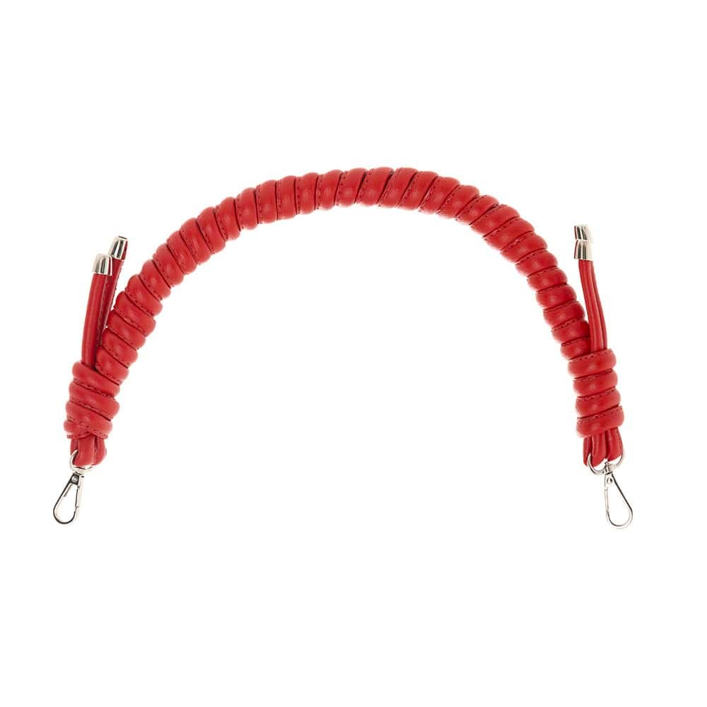 correa roja para bolso en cuero